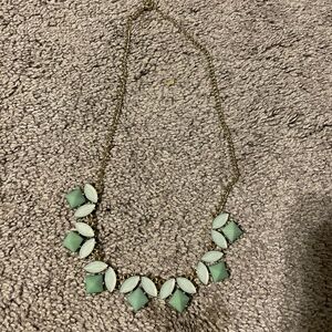 Vintage green/gold toned necklace.